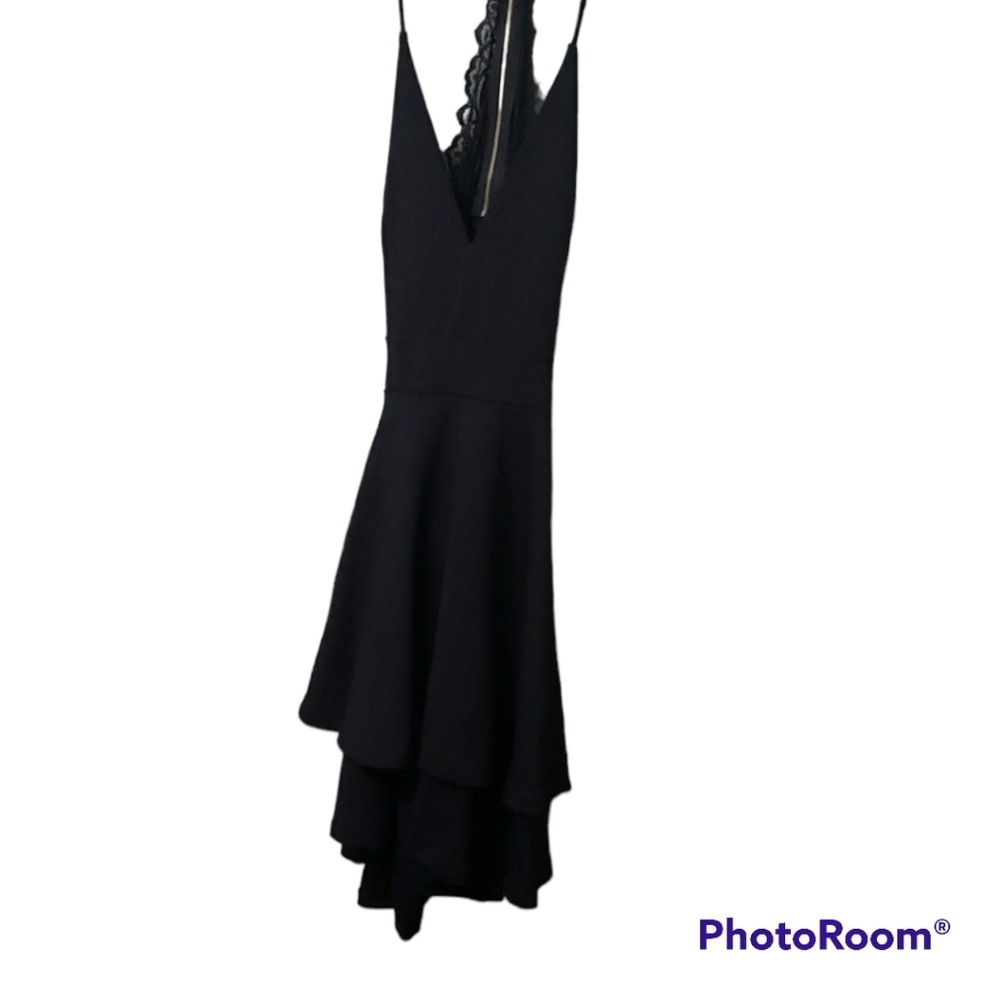 Windsor dress women’s size medium black lace sexy open back Witchy Fairy - Picture 7 of 15
